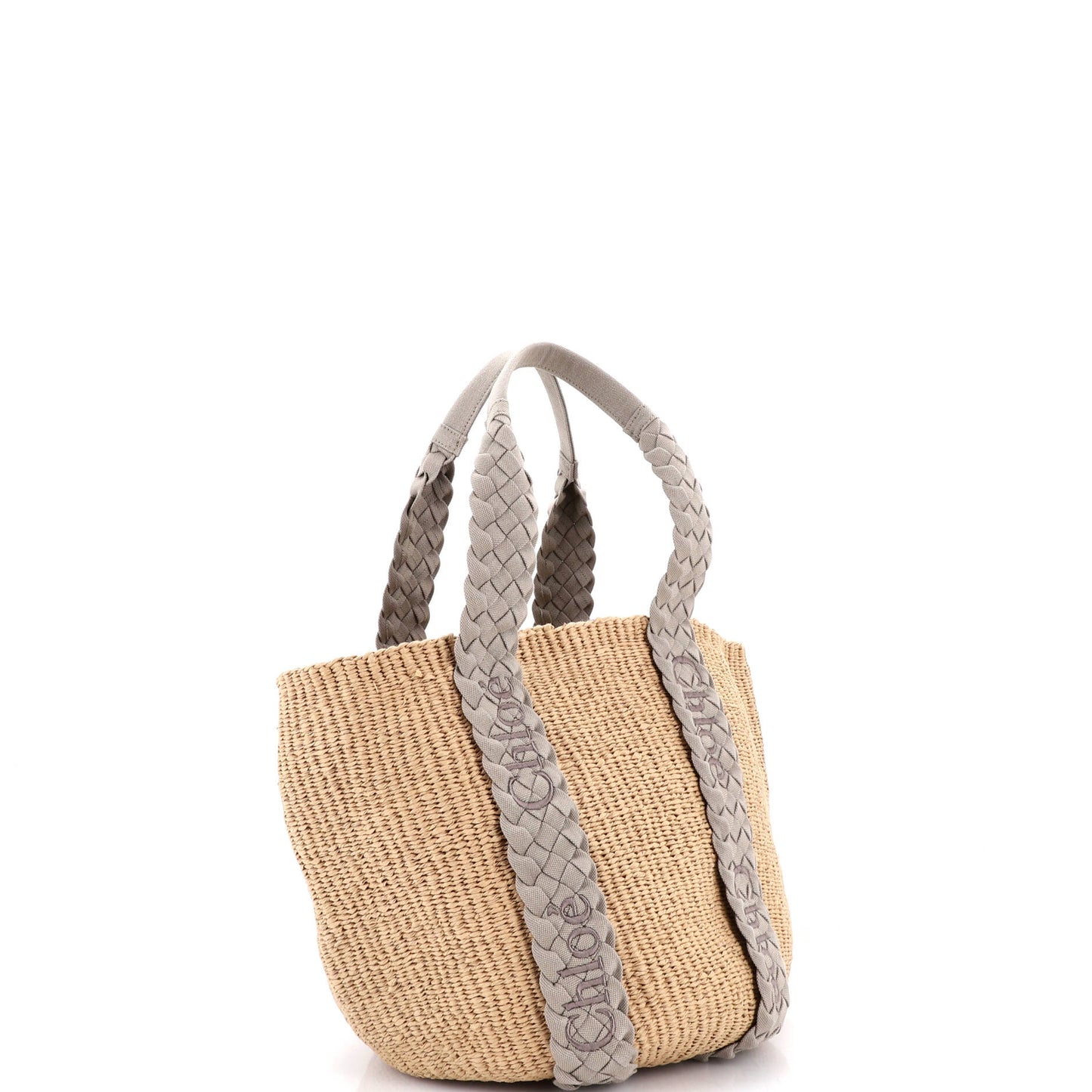 Chloe x Mifuko Woody Tote Bag, Large Raffia