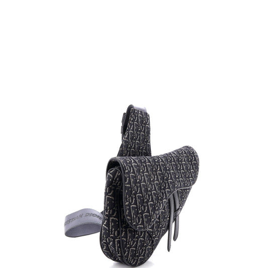 Christian Dior Saddle Crossbody Bag in Oblique Canvas