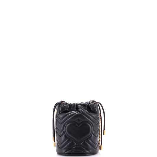 Gucci GG Marmont Mini Bucket Bag in Matelassé Leather