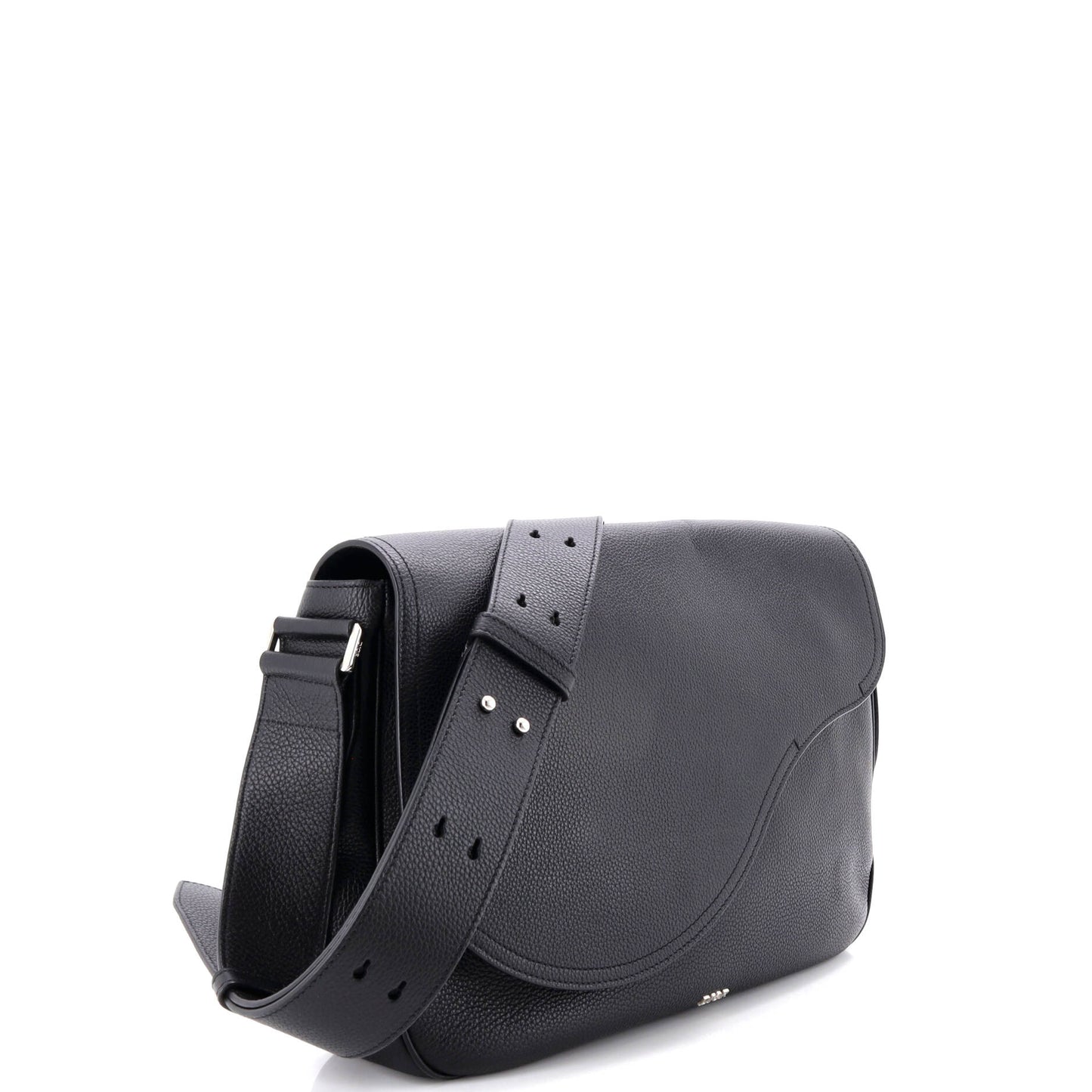 Christian Dior Saddle Flap Messenger Bag, Medium, Leather