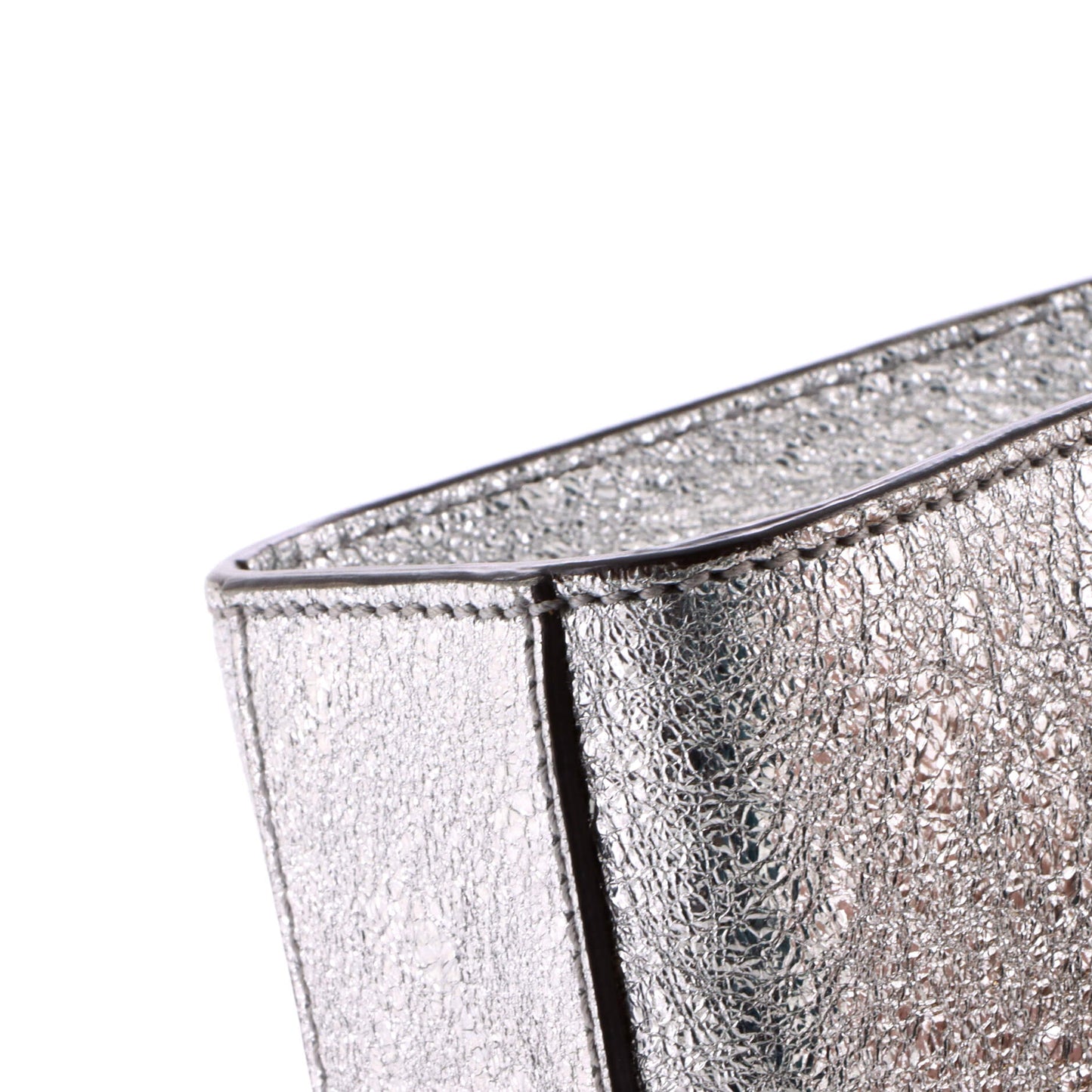 Gucci Padlock Shoulder Bag in Textured Metallic Leather, Small
