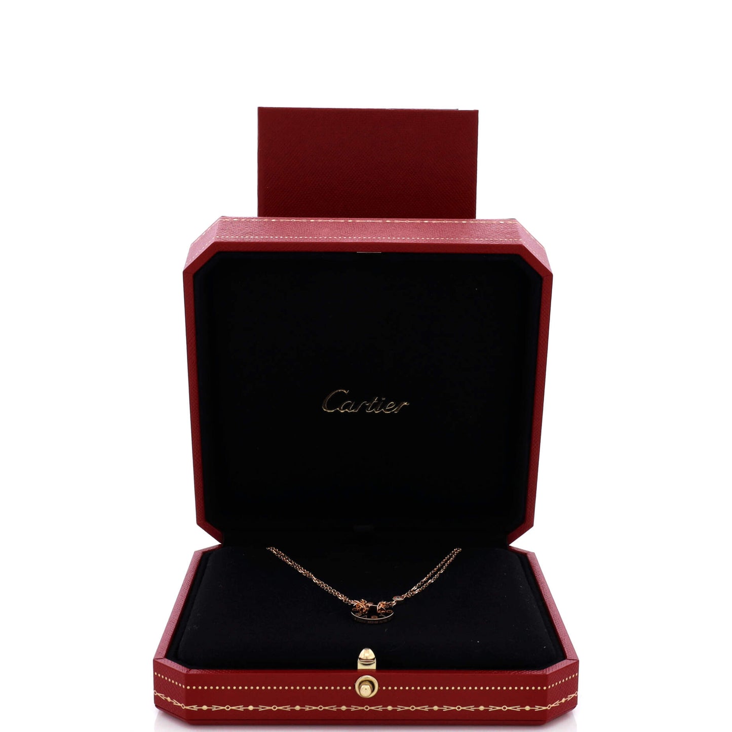 カルティエ 2ダイヤモンド ラブペンダントネックレス 18Kローズゴールド＆ダイヤモンド