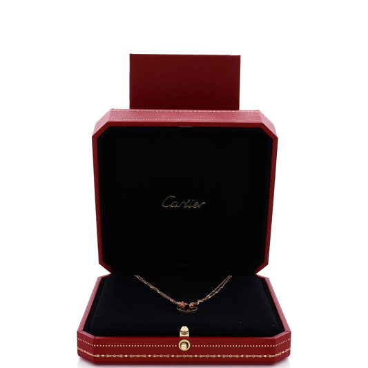 カルティエ 2ダイヤモンド ラブペンダントネックレス 18Kローズゴールド＆ダイヤモンド