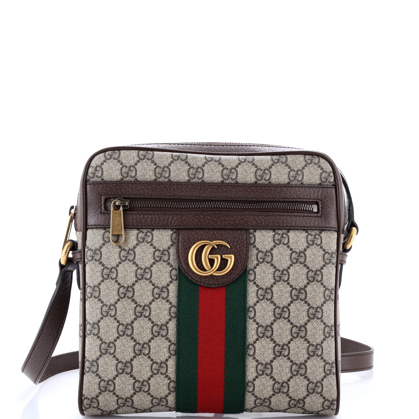 Gucci Ophidia Messenger Bag in GG Coated Canvas, Small
