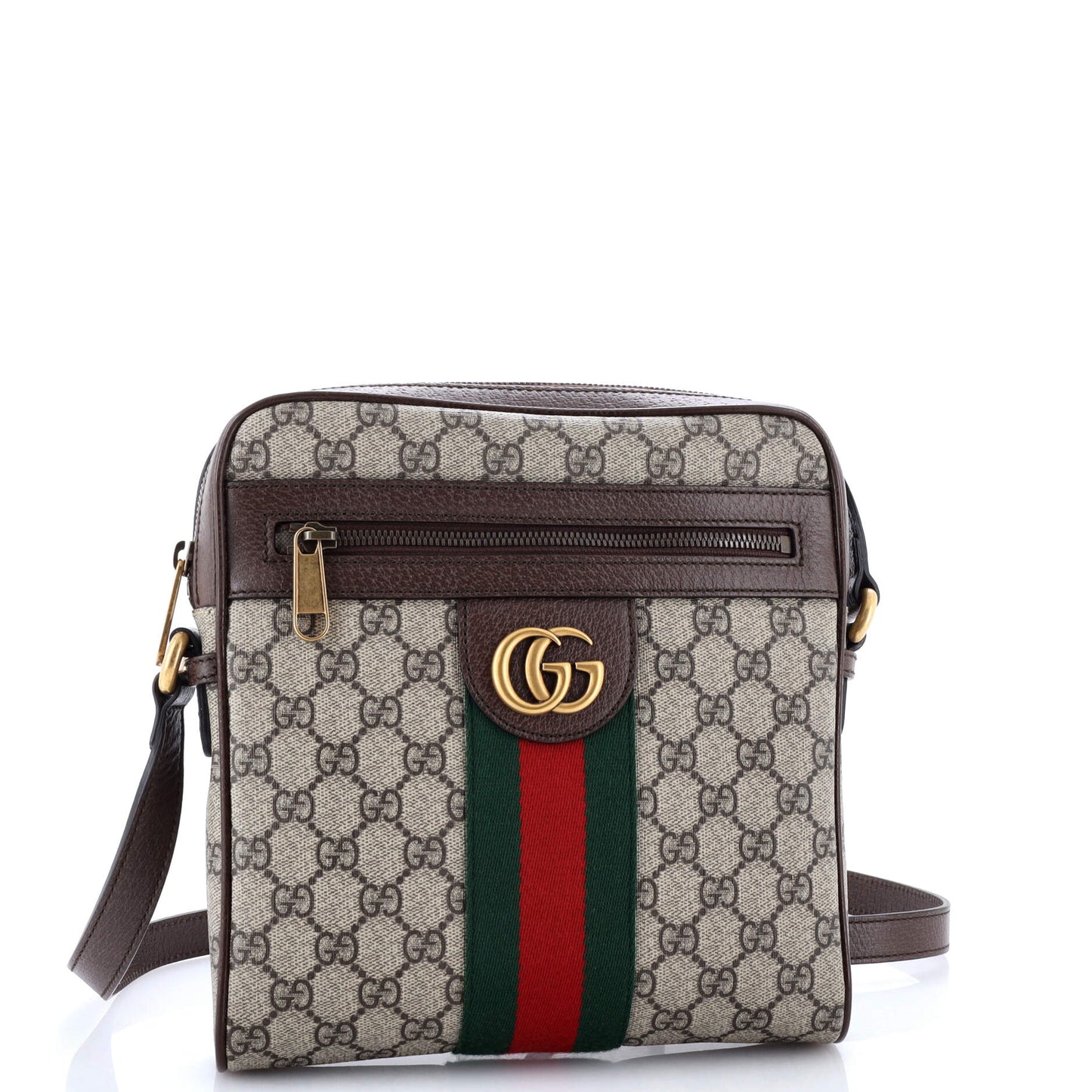 Gucci Ophidia Messenger Bag in GG Coated Canvas, Small