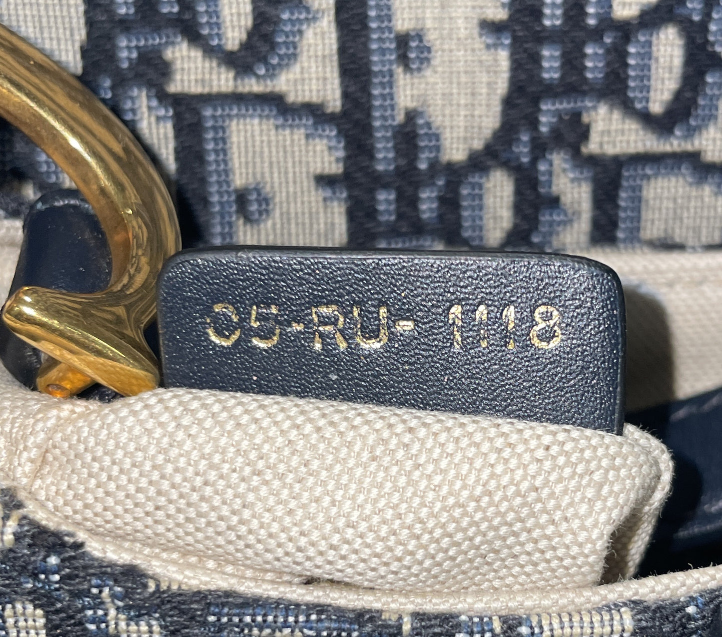 Christian Dior Saddle Handbag Oblique Canvas Mini