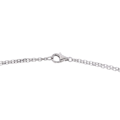 カルティエ 2ダイヤモンド ラブペンダントネックレス 18Kホワイトゴールド ダイヤモンド付き