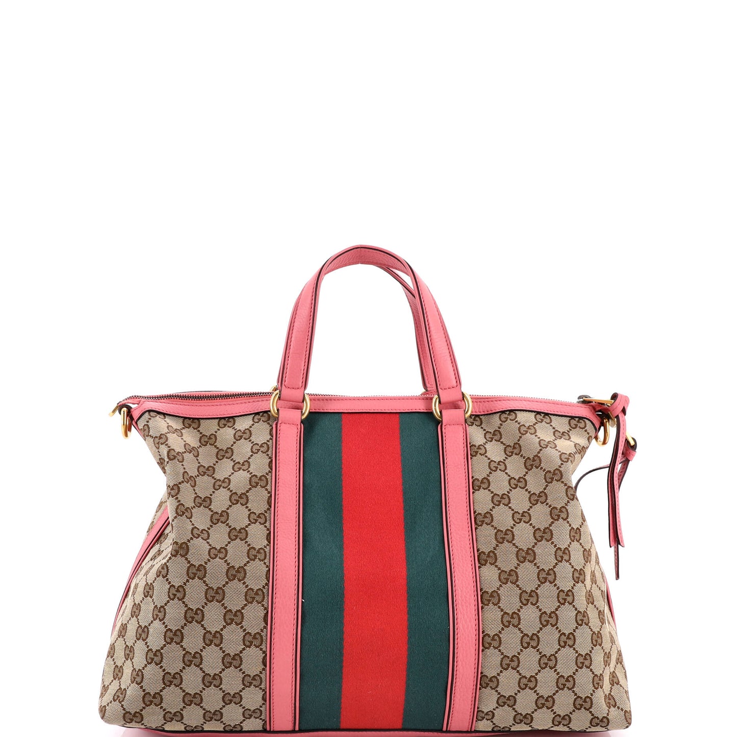 グッチ ラニア コンバーチブル トップハンドルバッグ ウェブ GGキャンバス ミディアム