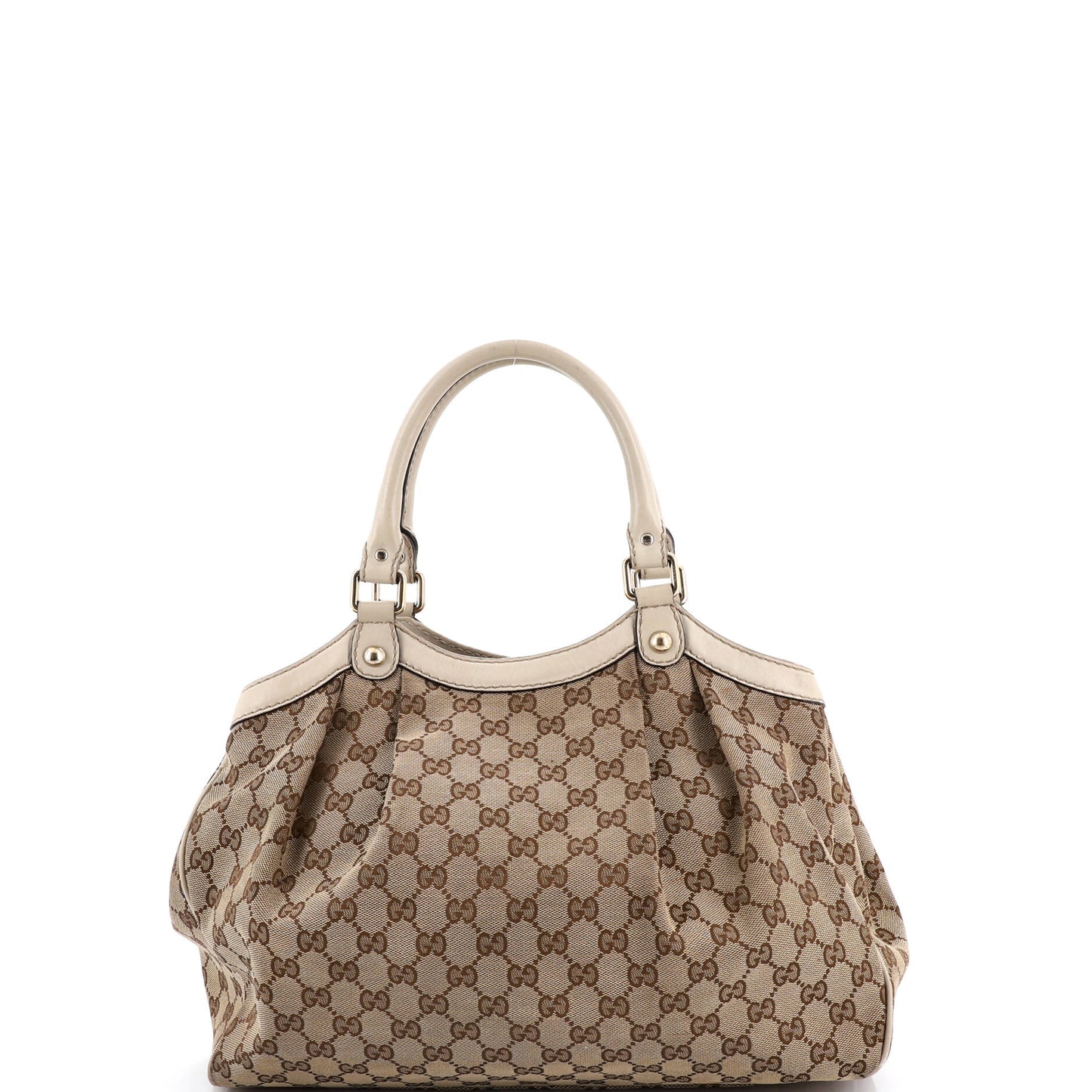 Gucci Sukey Tote, GG Canvas and Leather, Medium