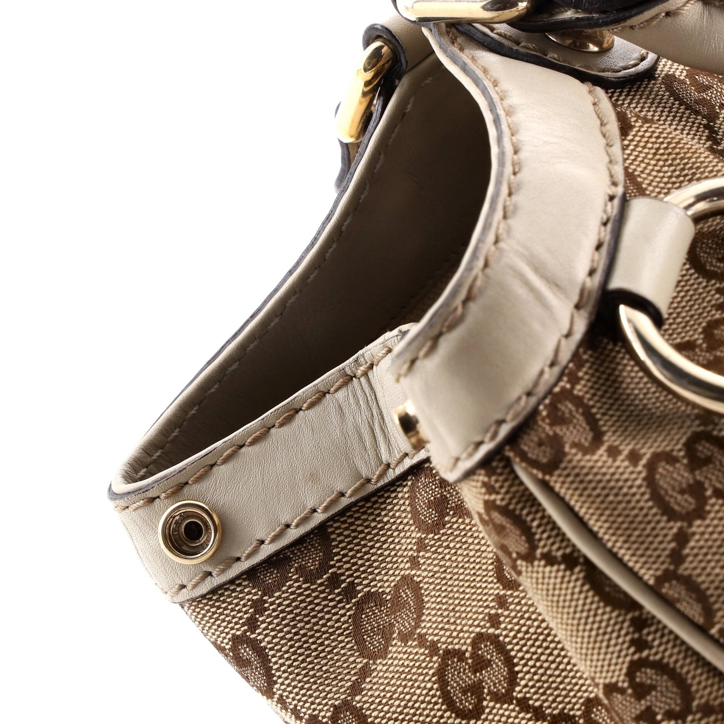 Gucci Sukey Tote, GG Canvas and Leather, Medium