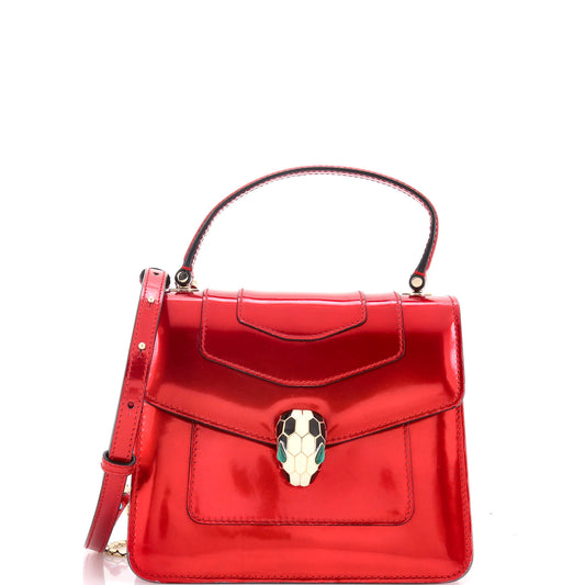 Bvlgari Serpenti Small Patent Top Handle Bag