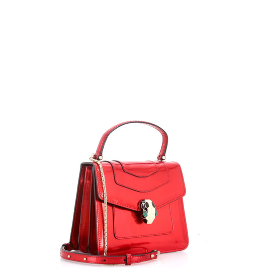 Bvlgari Serpenti Small Patent Top Handle Bag