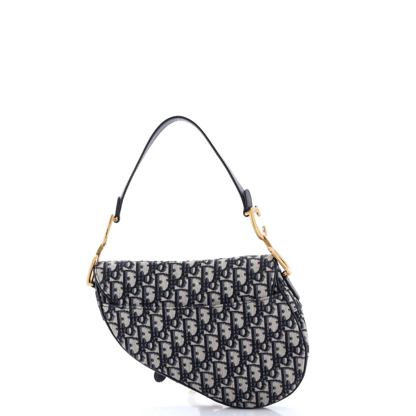 Christian Dior Saddle Handbag, Oblique Canvas, Medium