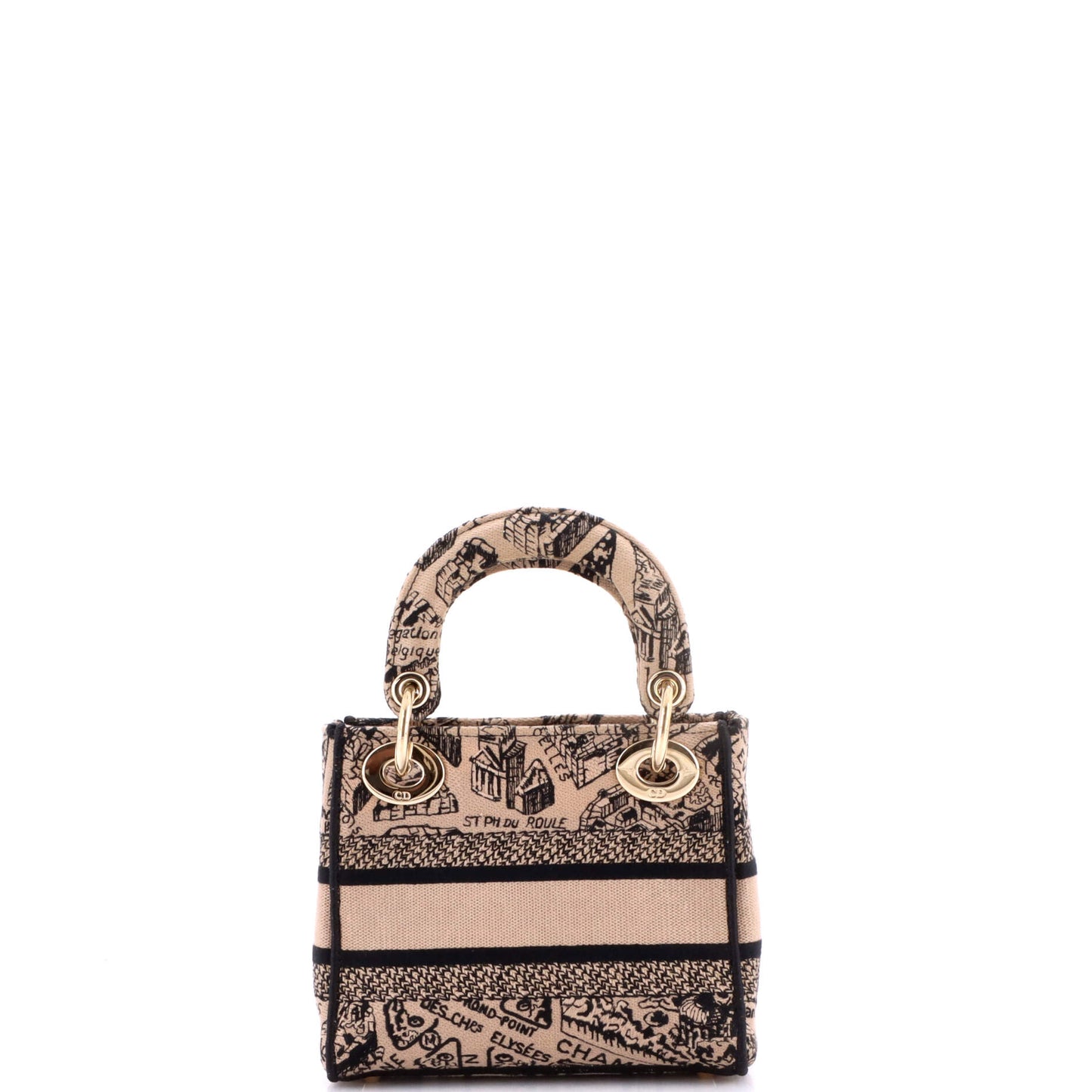 Christian Dior Lady D-Lite Mini Bag in Embroidered Canvas