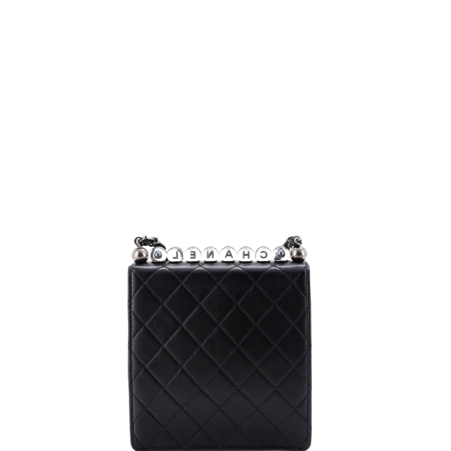 Chanel Chic Pearl Flap Bag, Quilted Goatskin with Acrylic Beads, Mini