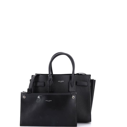 Saint Laurent Sac de Jour Leather Baby Bag
