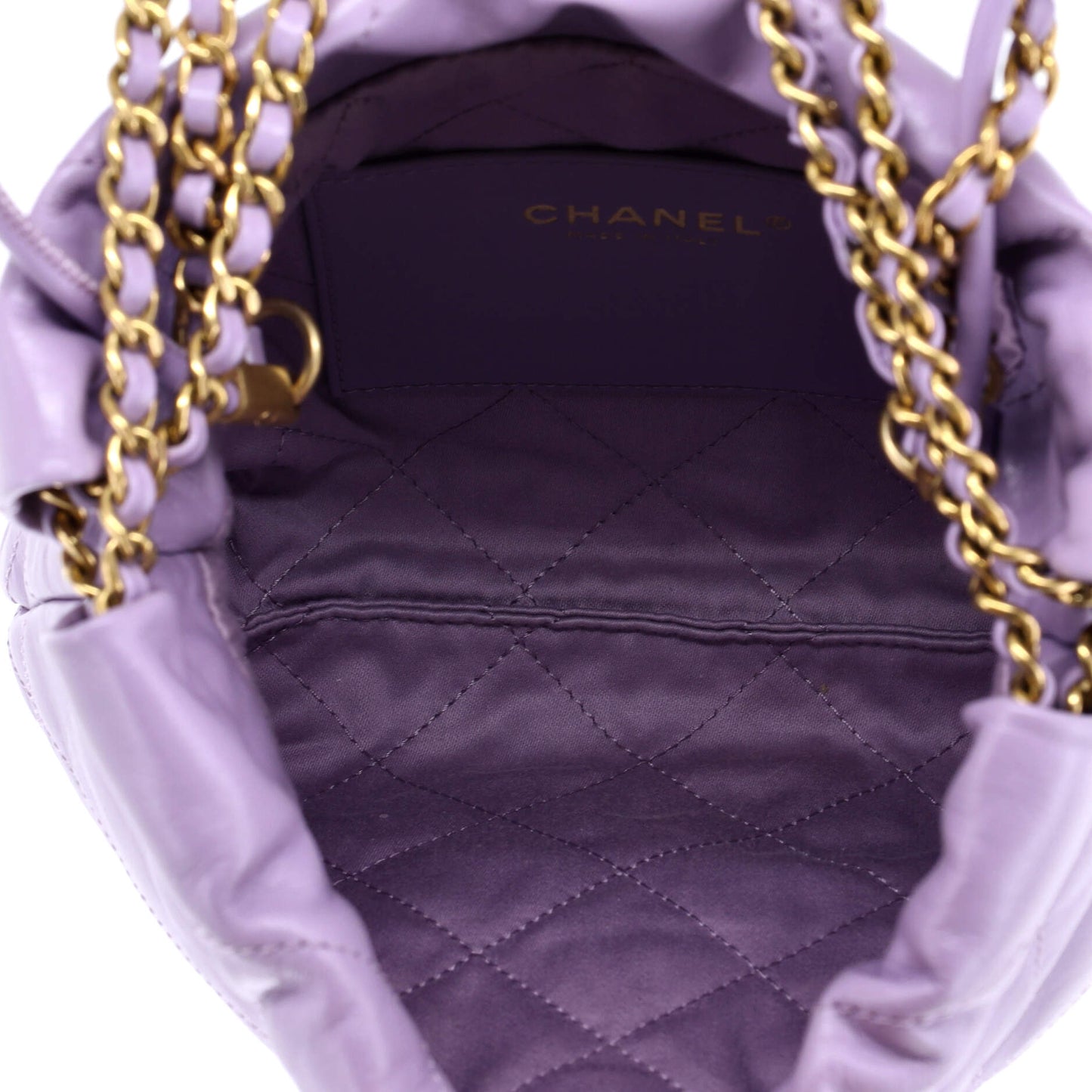 Chanel 22 Chain Hobo Mini Bag in Quilted Calfskin