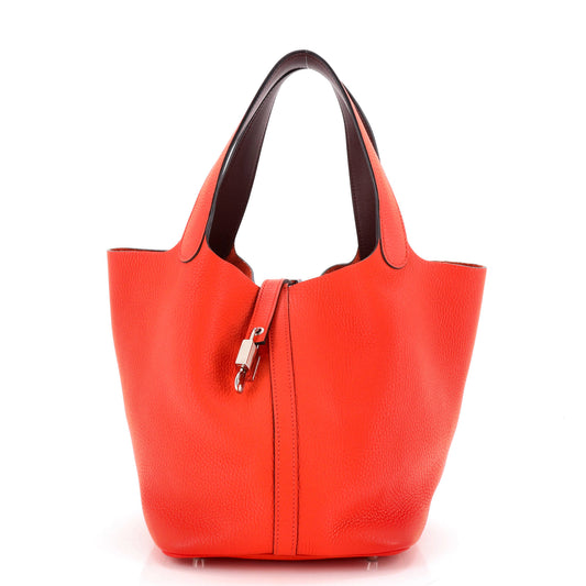 Hermès Eclat Picotin Lock Bag Clemence MM