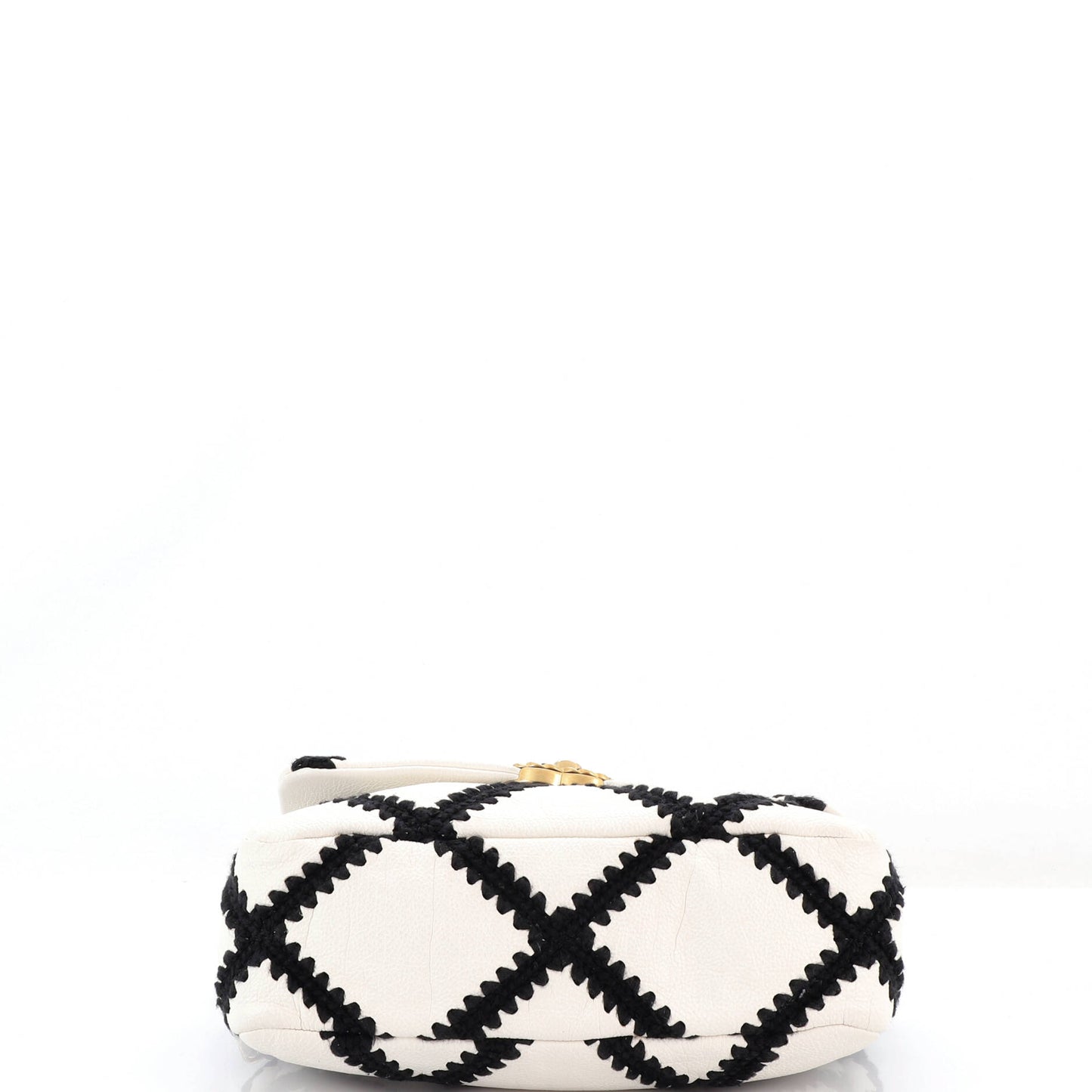 Chanel 19 flap bag in crocheted quilted calfskin, medium