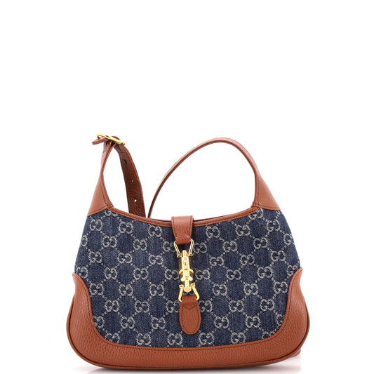 Gucci Jackie 1961 Hobo Bag in GG Denim, Small