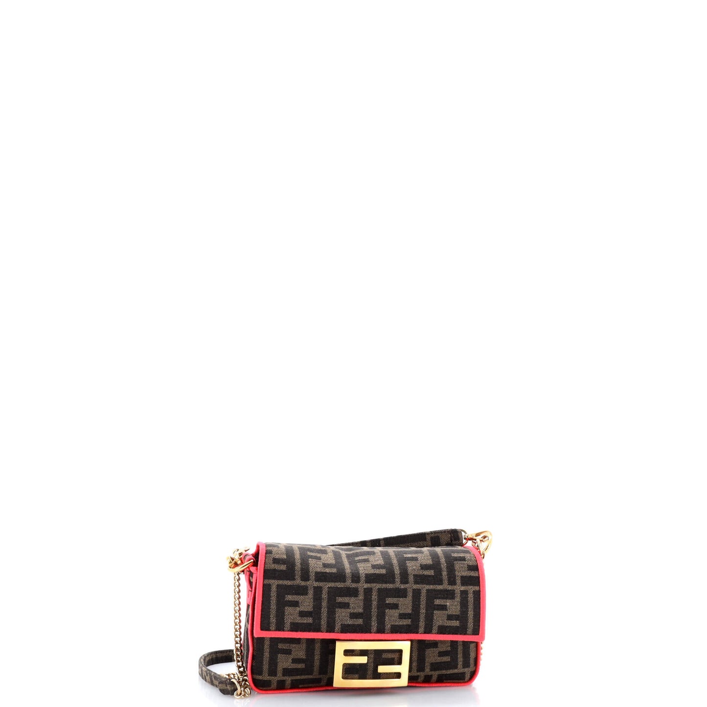 Fendi Baguette NM Mini Bag in Zucca Canvas