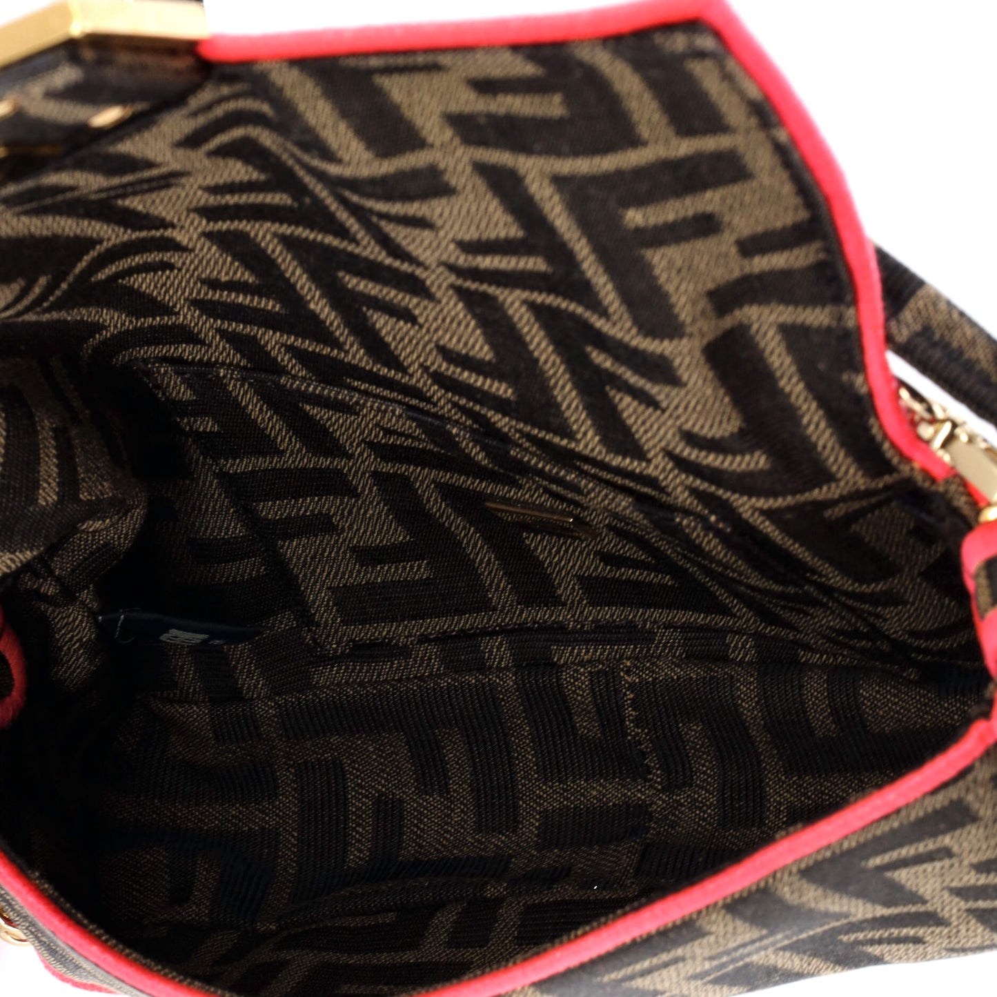 Fendi Baguette NM Mini Bag in Zucca Canvas