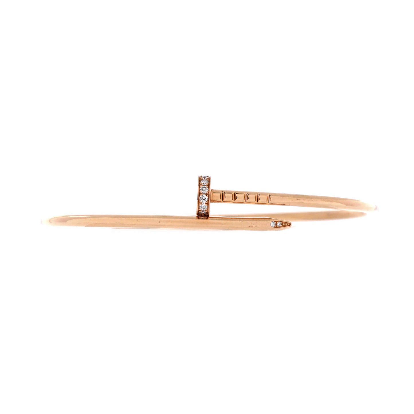 カルティエ ジュスト アン クル ブレスレット 18K ローズゴールド ダイヤモンド スモール