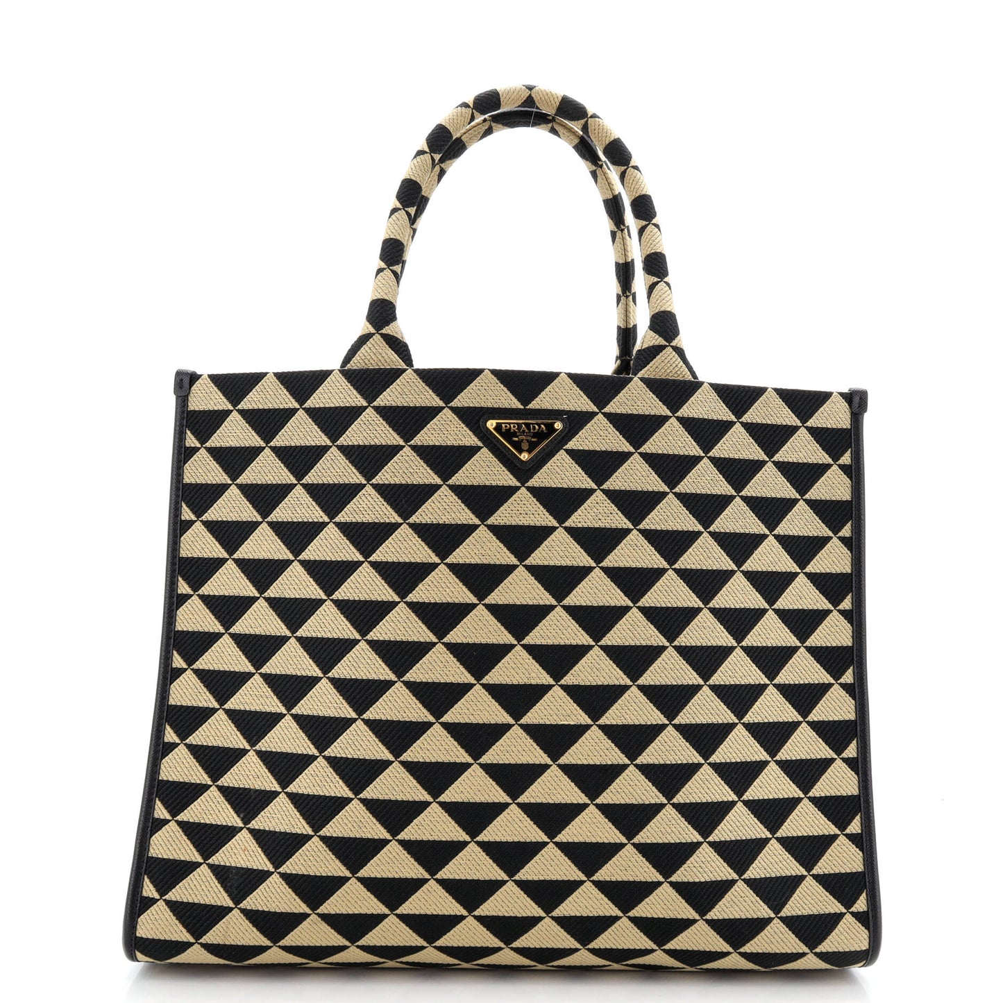 Prada Symbole Shopper Tote in Jacquard, Large