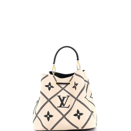 Louis Vuitton NeoNoe Handbag Monogram Empreinte Giant Broderie MM