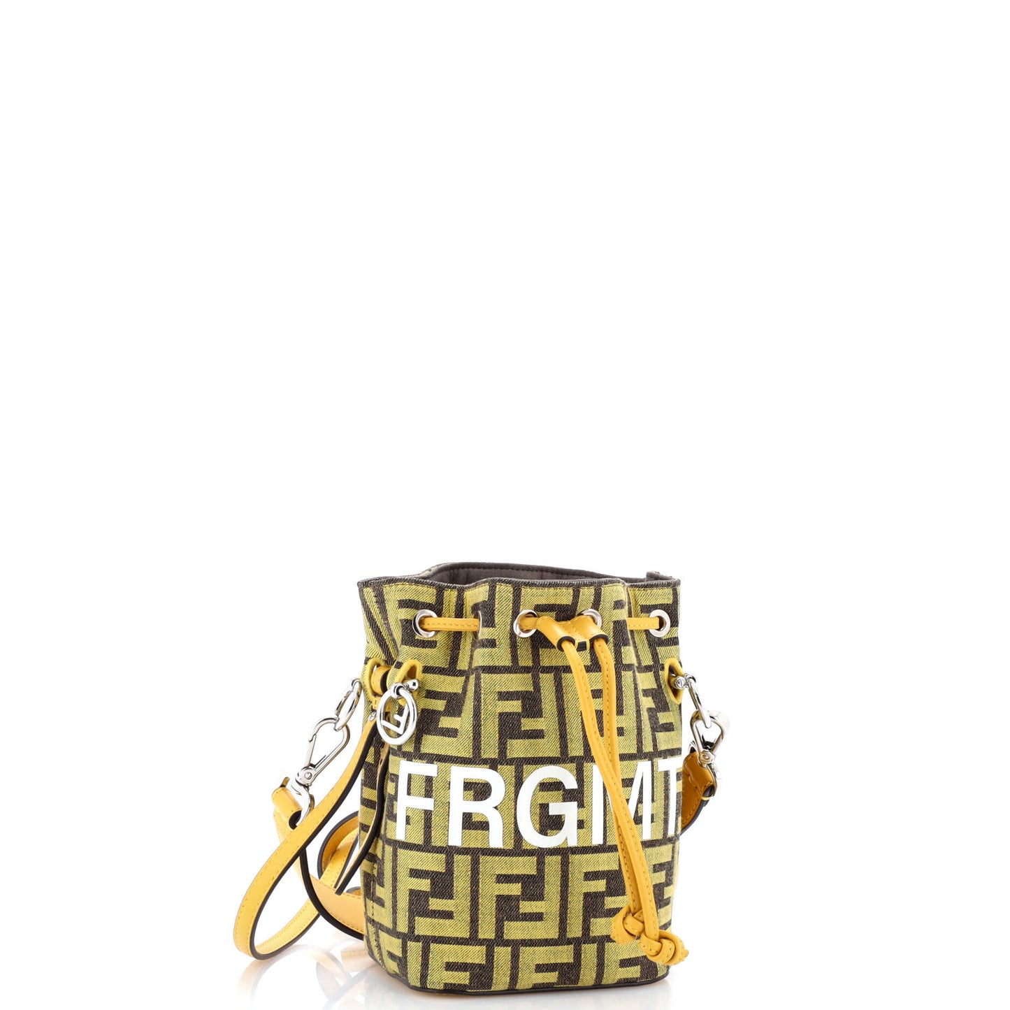 Fendi x Fendi Fragment Mon Tresor Bucket Bag in Zucca Canvas (Mini)