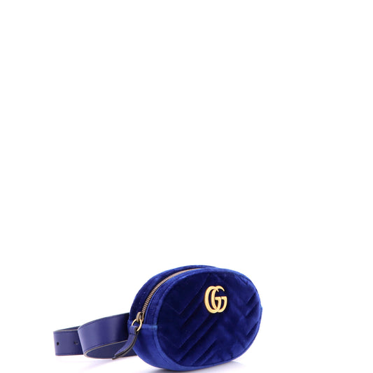 Gucci GG Marmont Belt Bag in Matelasse Velvet