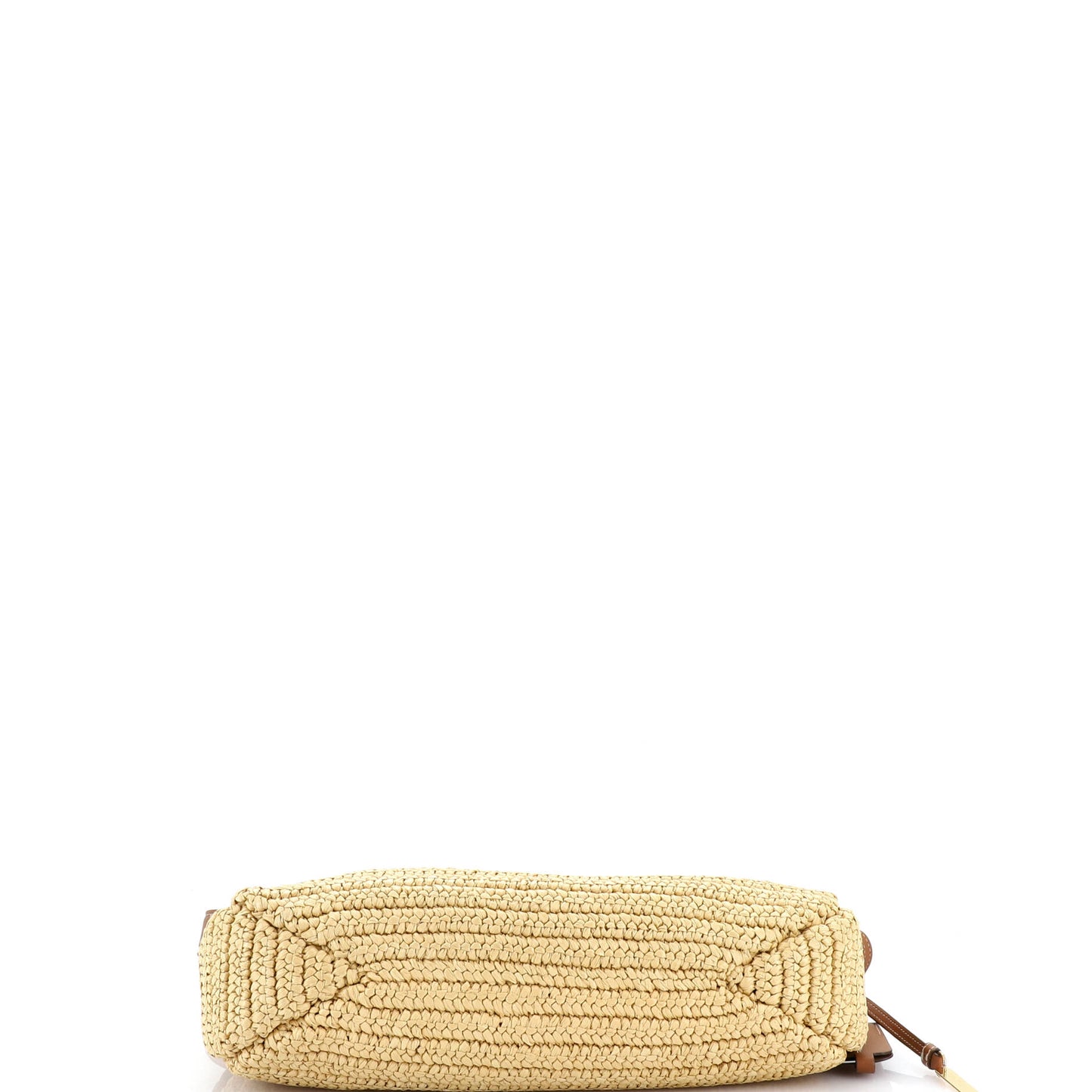Prada Amy Large Raffia and Leather Shoulder Bag