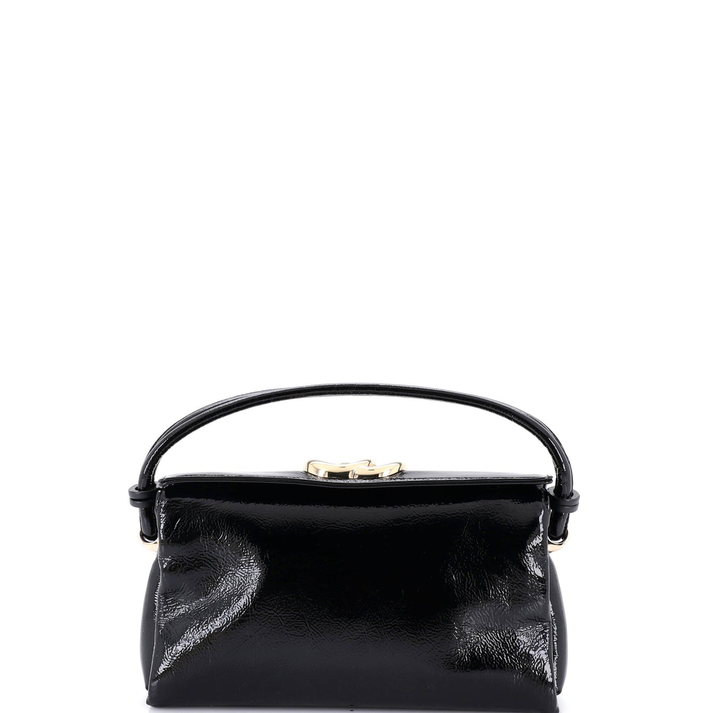 Gucci GG Patent Leather Small Soft Top Handle Bag