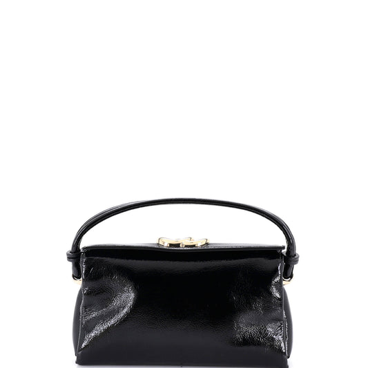 Gucci GG Patent Leather Small Soft Top Handle Bag