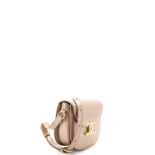 Celine Triomphe Bezas Claire Flap Bag in Leather