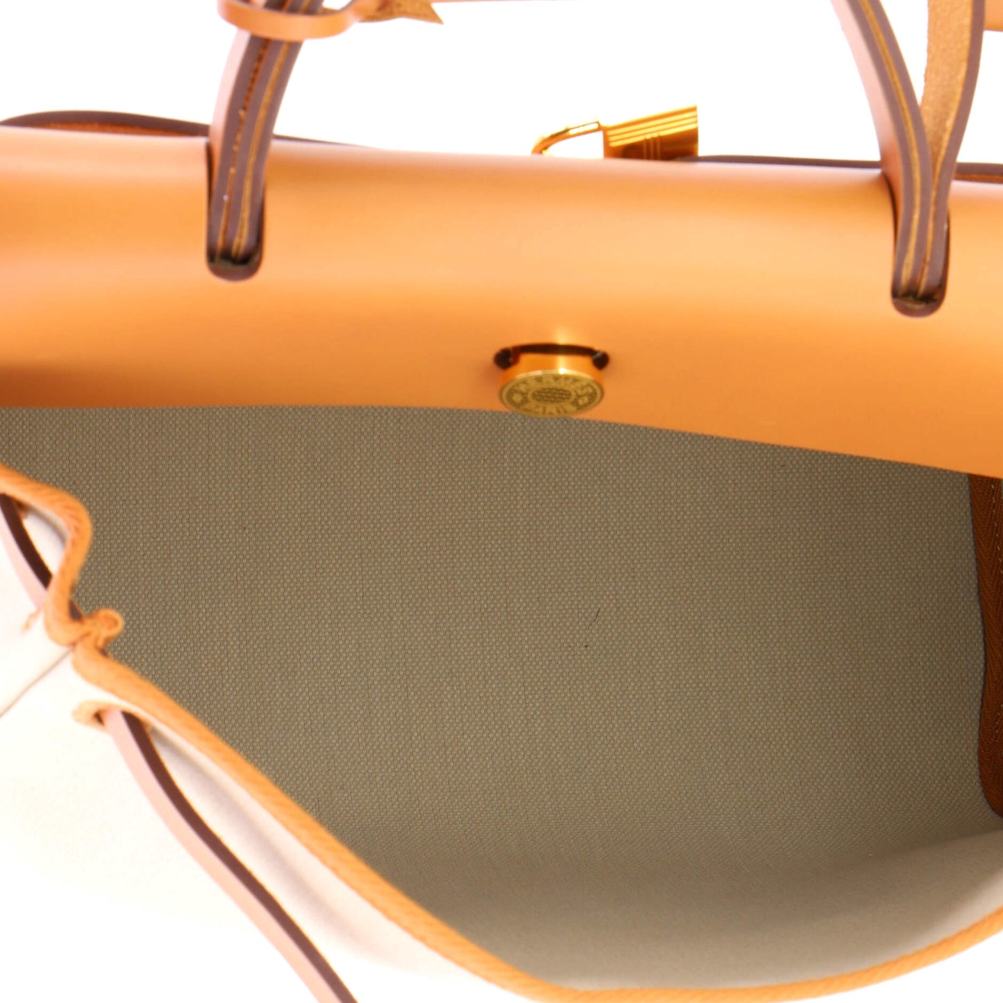 Hermès Elbag Zip Leather &amp; Toile 31