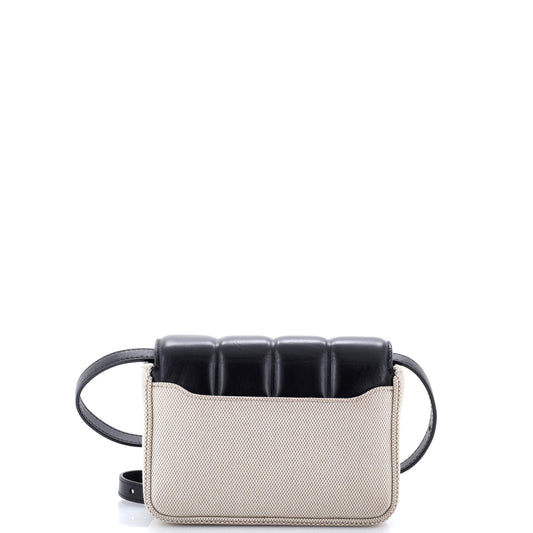 Givenchy 4G Small Padded Leather and Canvas Shoulder Bag