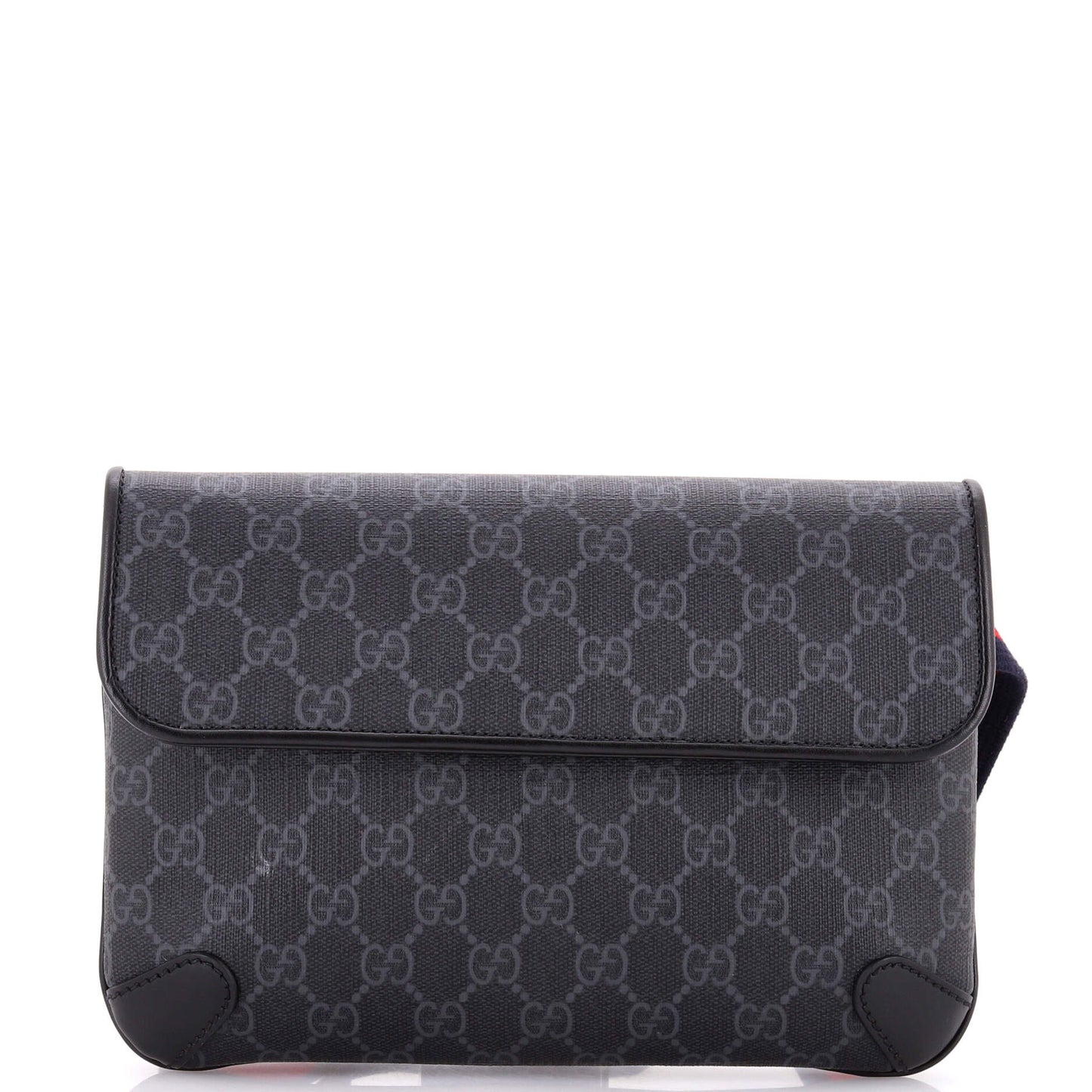 Gucci Web Flap Belt Bag in GG Coated Canvas
