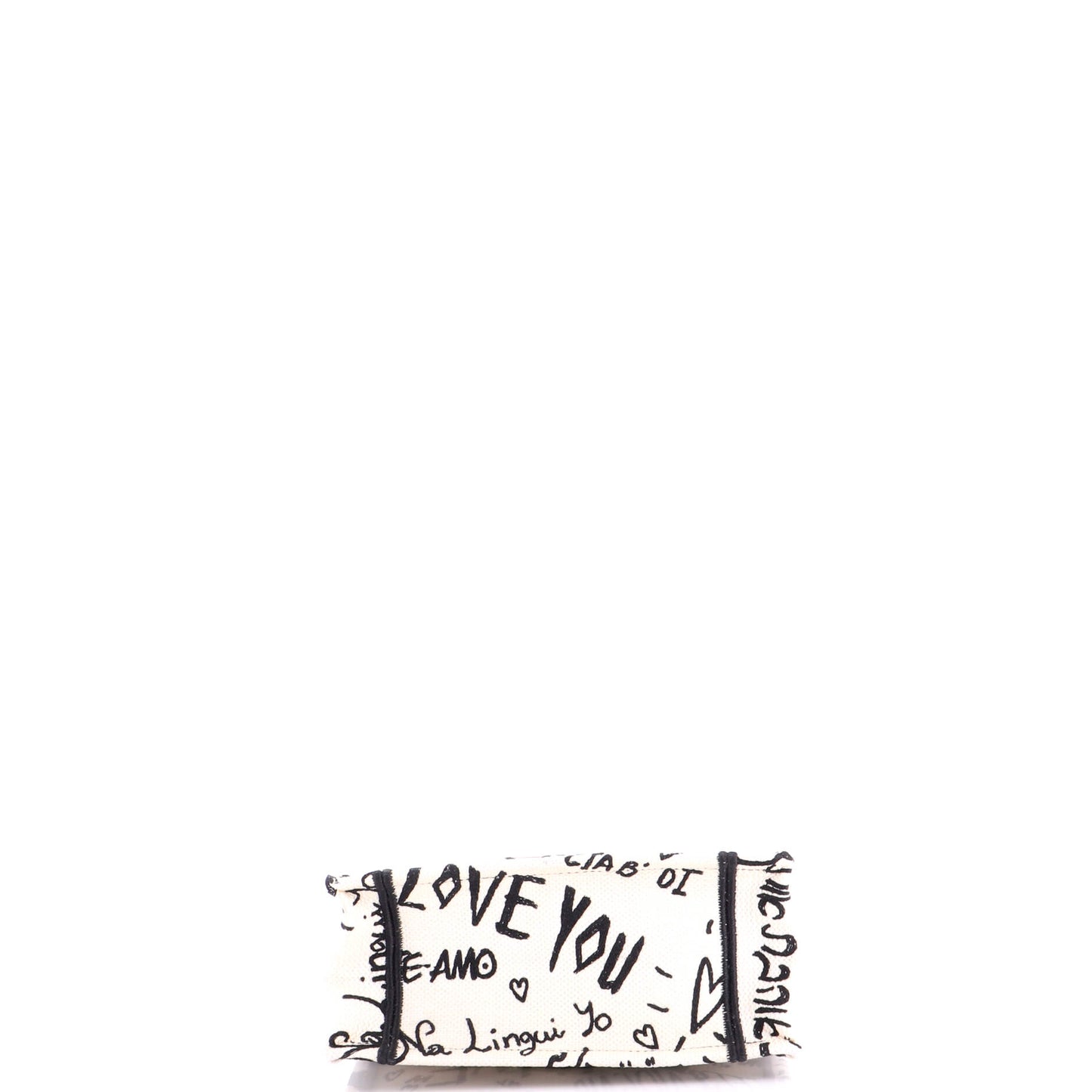 Christian Dior Embroidered Canvas Book Tote, Vertical