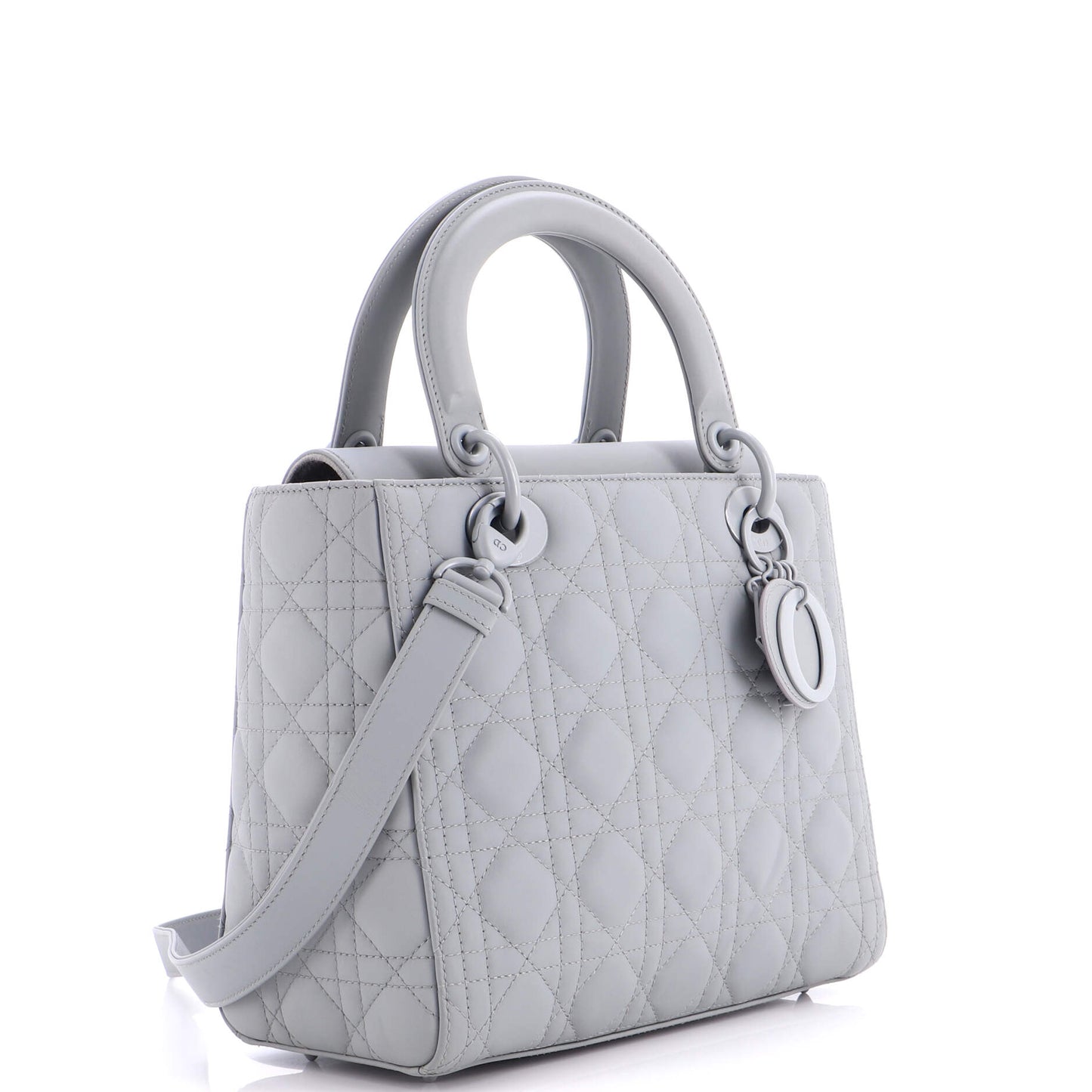 Christian Dior Ultra Matte Lady Dior Bag Cannage Quilted Calfskin Medium