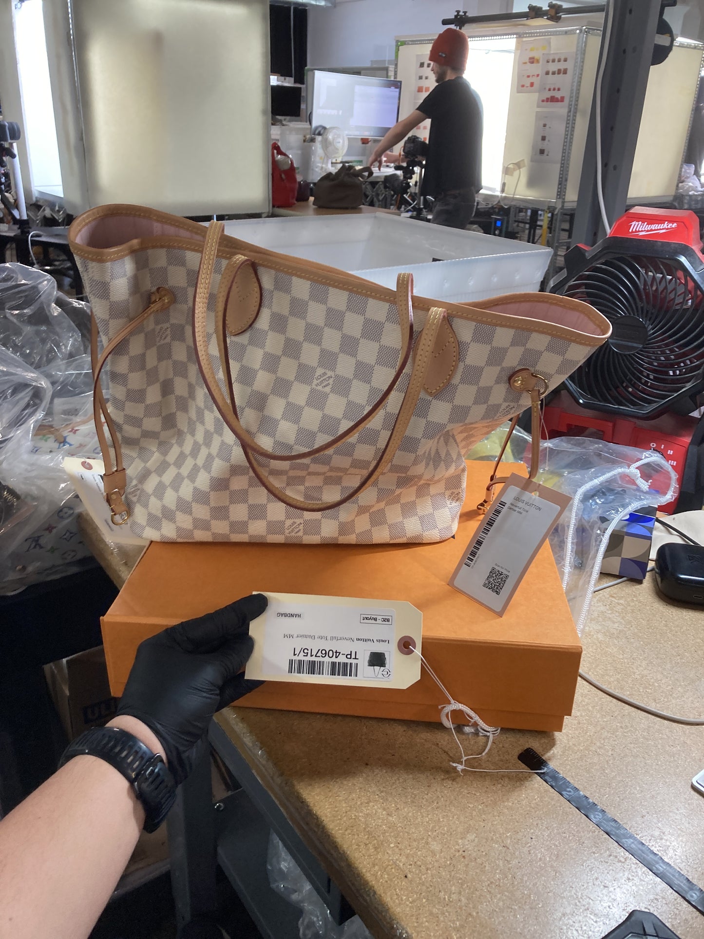 Louis Vuitton Neverfull NM Tote Damier MM
