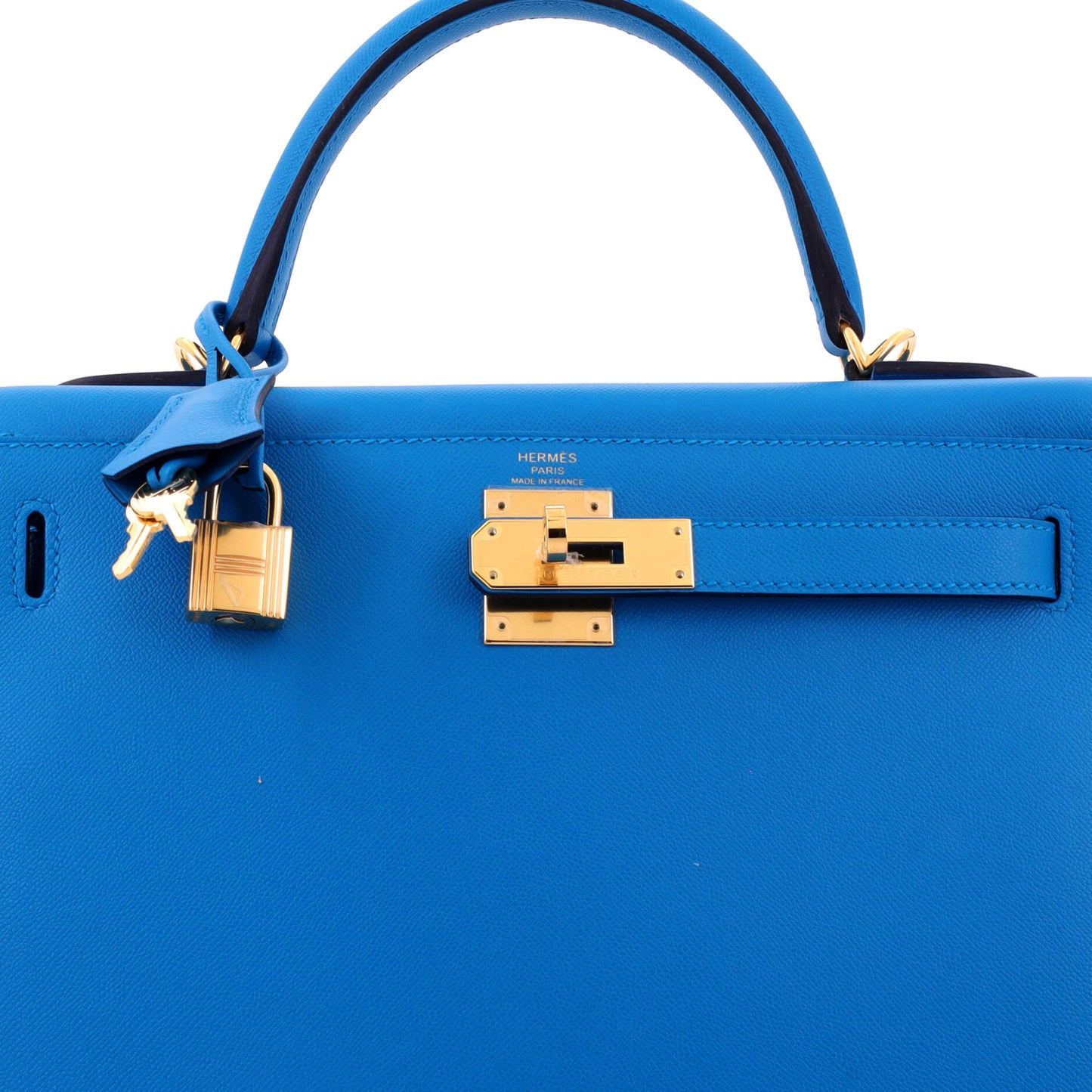 エルメス ケリーハンドバッグ ブルーマダム ゴールド金具 28