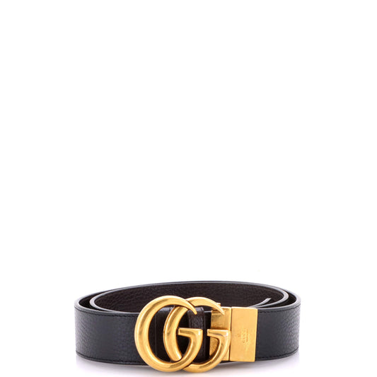 グッチ GGマーモント リバーシブルベルト レザー ワイド
