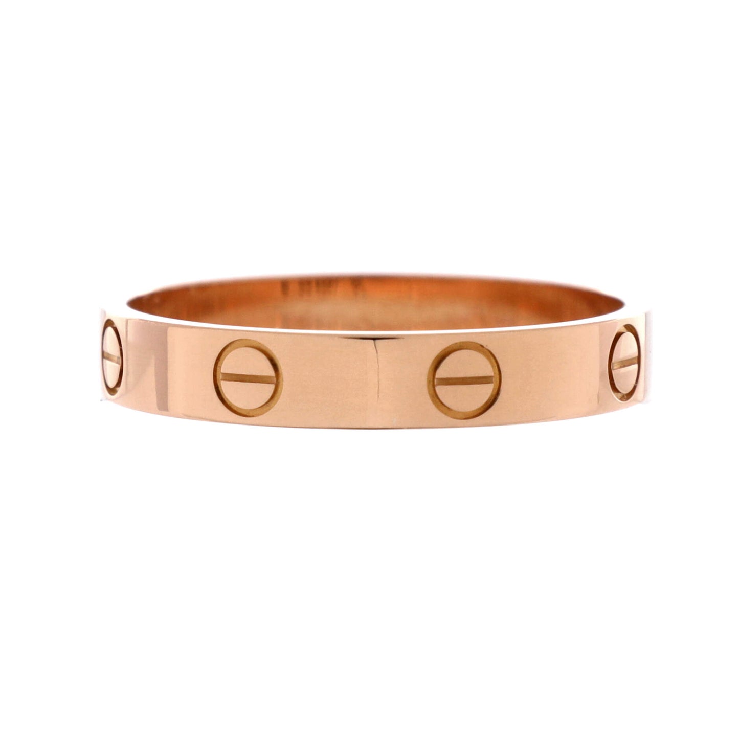 カルティエ ラブ ウェディング バンド リング 18K ローズゴールド
