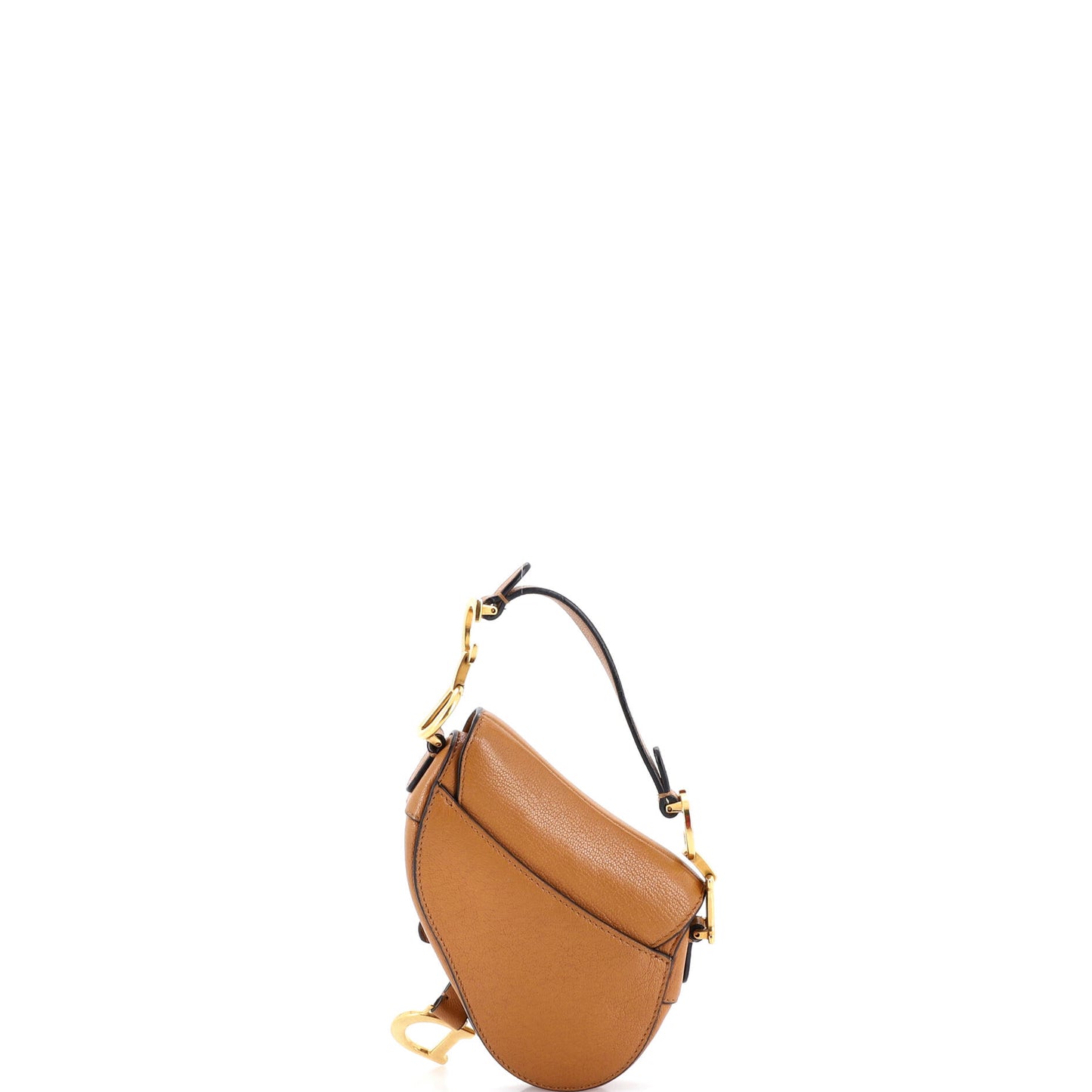 Christian Dior Saddle Handbag with Strap, Leather, Micro