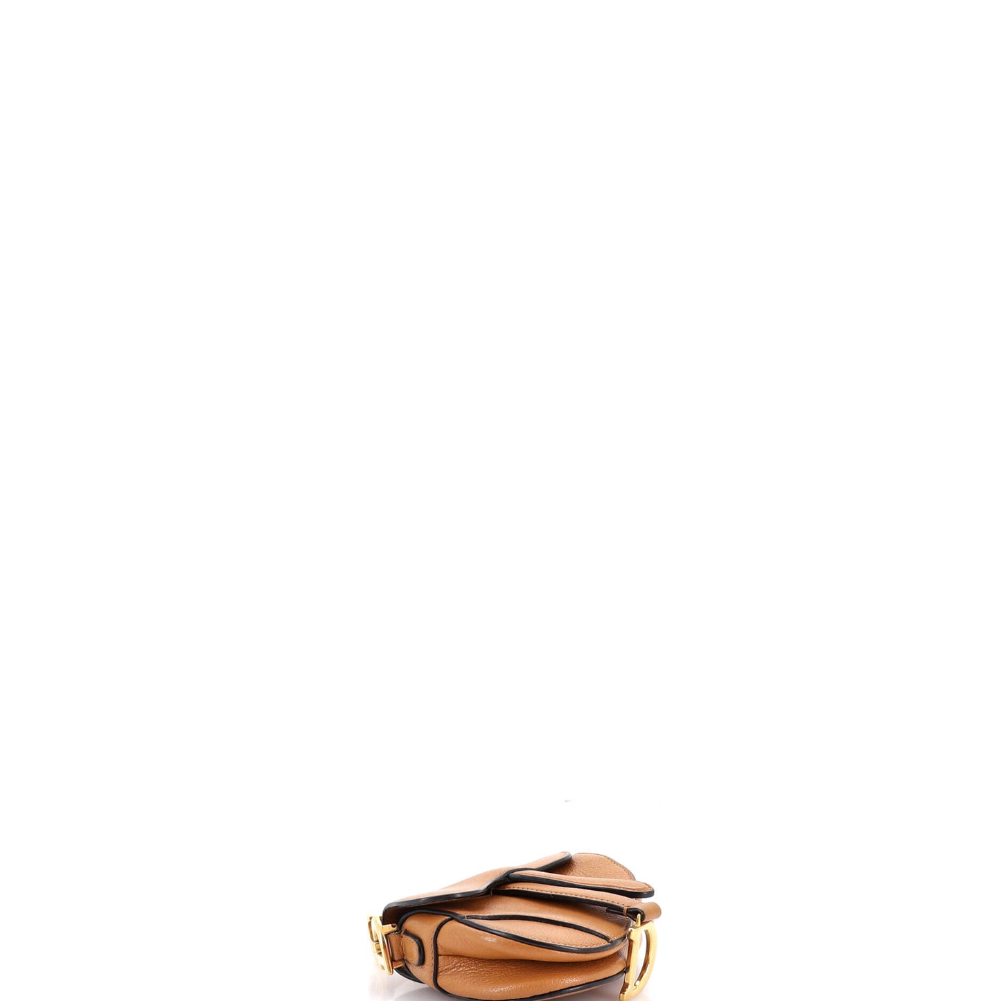 Christian Dior Saddle Handbag with Strap, Leather, Micro