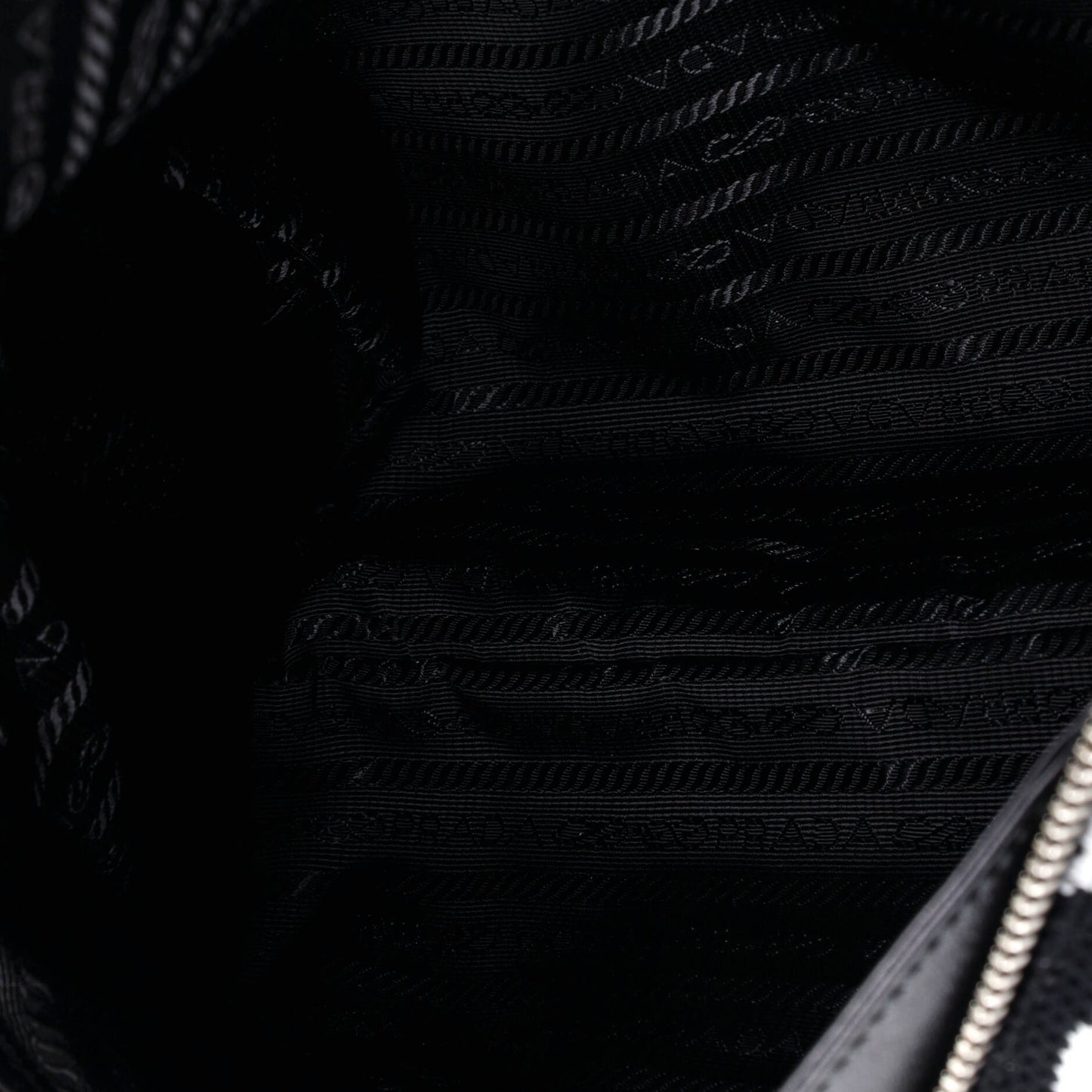 Prada Signor Shoulder Bag in Jacquard Knit, Medium