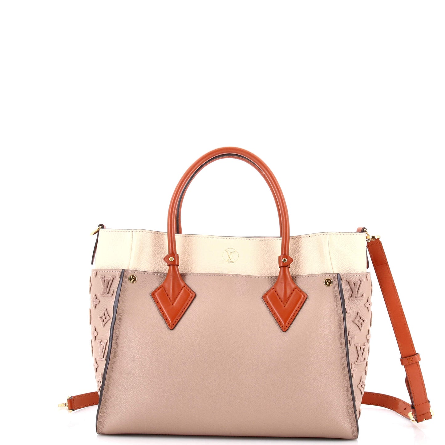 Louis Vuitton On My Side Tote Bag in Monogram Touffetage Leather, MM