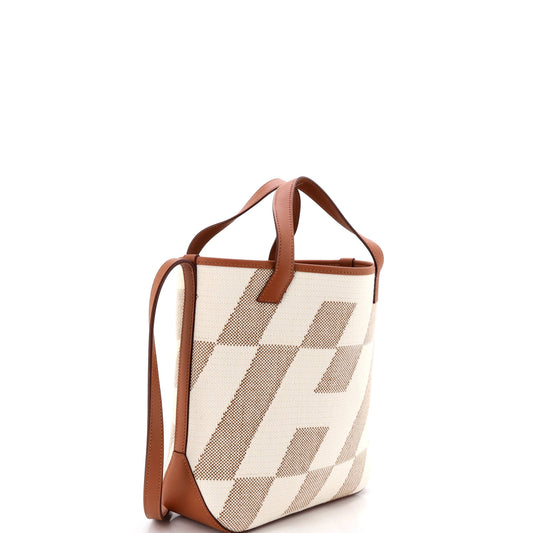 Hermès Cabas en Via Tote Canvas Leather Size 27