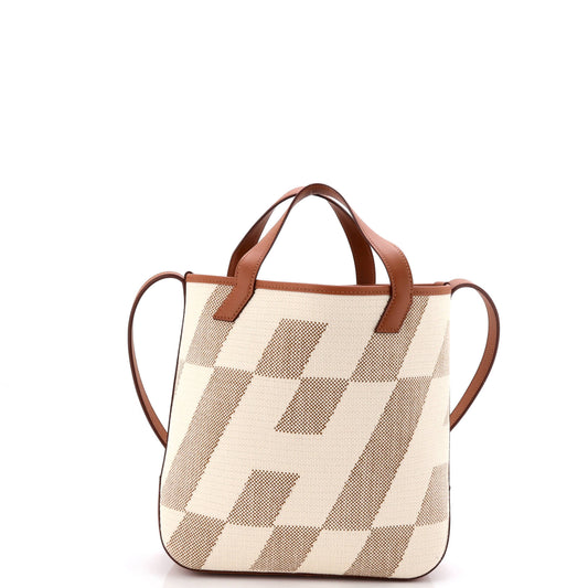 Hermès Cabas en Via Tote Canvas Leather Size 27
